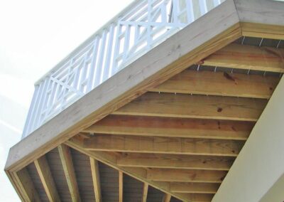 Cantilevered Deck by Land and Sea Marine