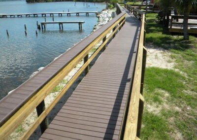 Vinyl Decking used by Land and Sea Marine