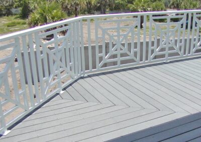 Cantilevered Deck by Land and Sea Marine